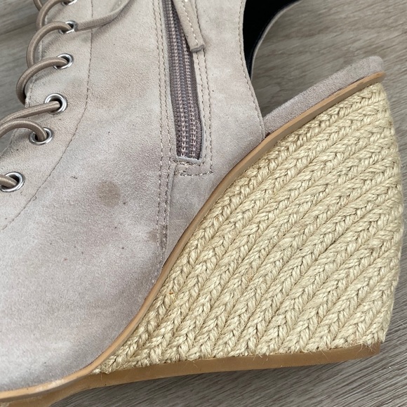 Rebecca Minkoff Elle Suede Lace Up Heeled Espadrilles - Picture 5 of 16